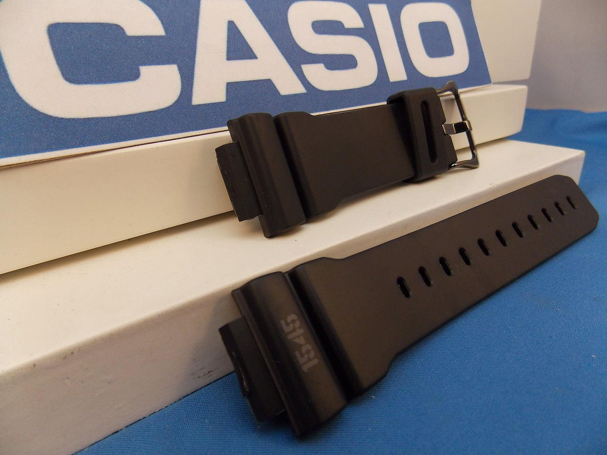 Casio Watchband DW-5600 MS 1545, RZDW-5600 MS. G-Shock Black Resin Strap