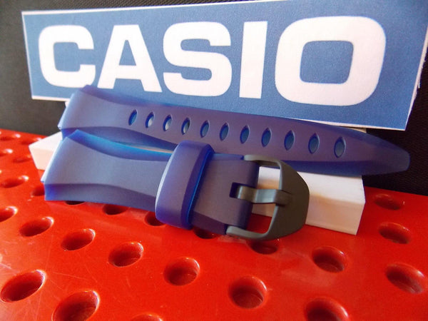 Casio watchband W-733 H-1C Two Tone blue Resin Illuminator Watchband