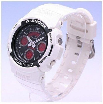 Casio Watchband AW-591 SC-7 Shiny White Resin Strap For Digital Analog G-Shock