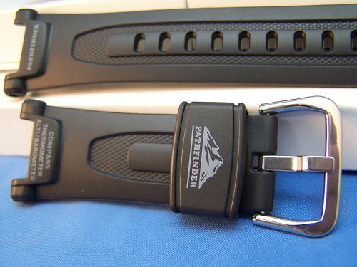 Casio watchband PAG-40.Pathfinder Black Resin Watchband/. And fits PRG-40