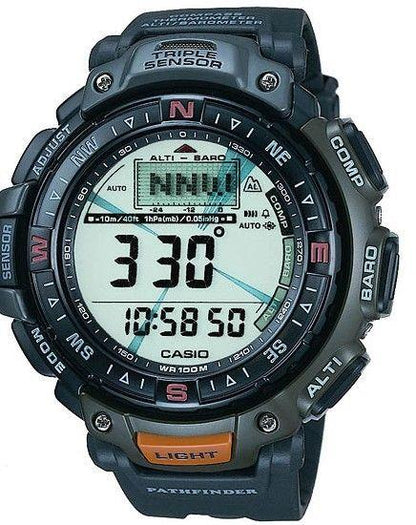 Casio Watchband PAG-40. Casio Pathfinder black Rub Watchband. Also fits PRG-40