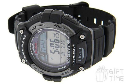 Casio Watchband WS-220,W-S220,HDDS-100,MCW-100 Black Resin Watchband / Strap.