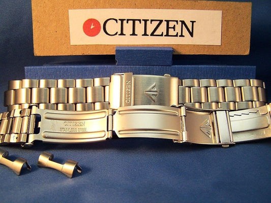 Citizen Watchband Promaster Bracelet 20mm Steel SilverTone w/Quik Length Extend