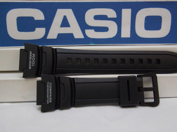Casio watchband SGW-500. Black Resin  for Compass Thermometer Twin Sensor