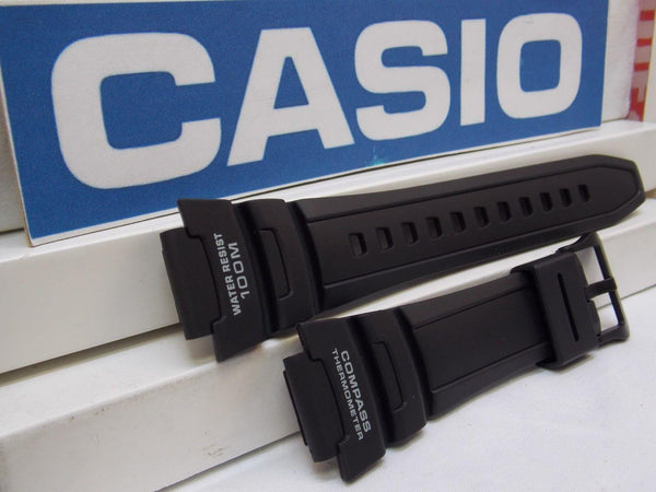 Casio watchband SGW-500. Black Resin  for Compass Thermometer Twin Sensor