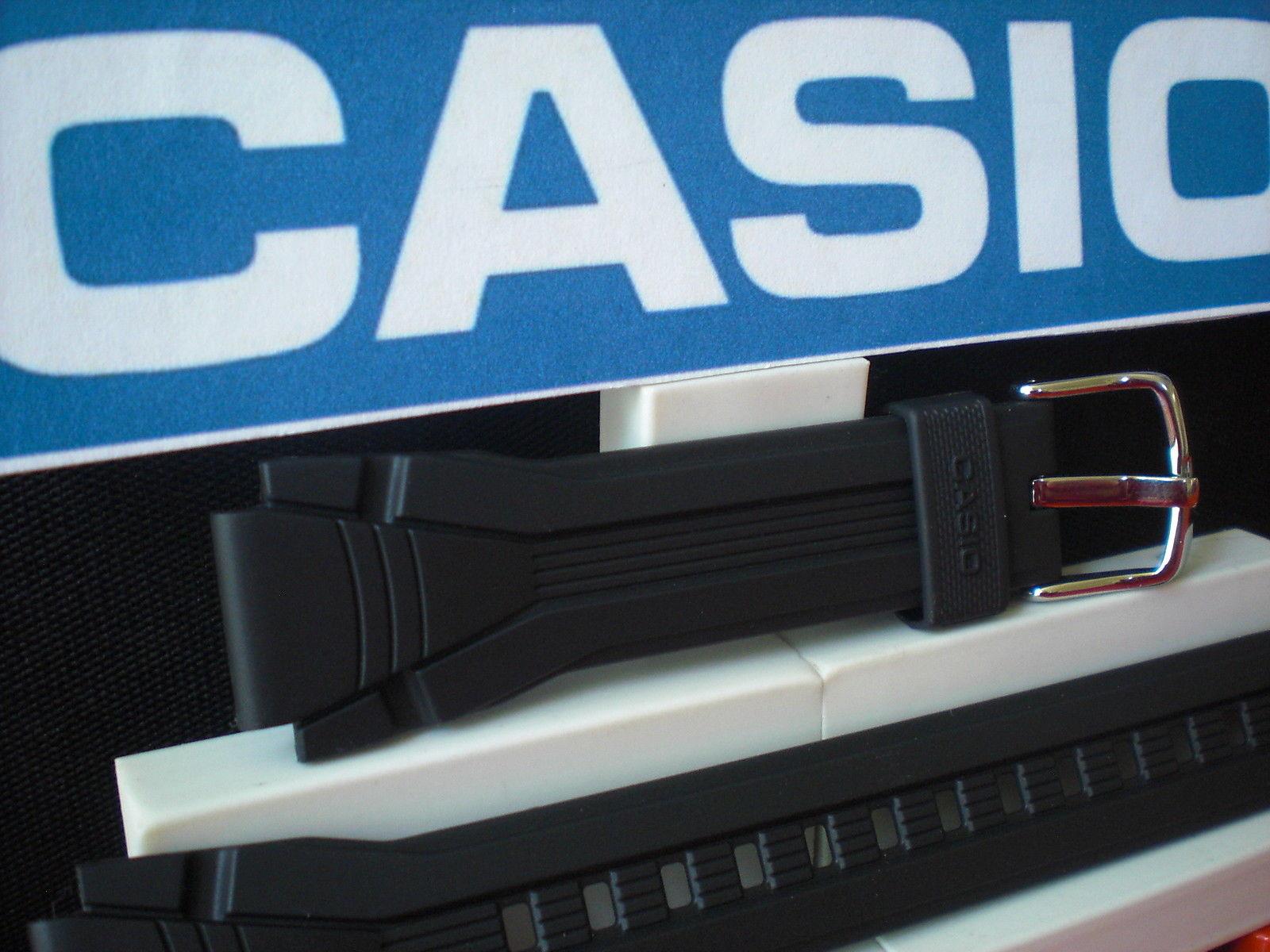 Casio watchband AQF-102 Black Resin  Steel buckle