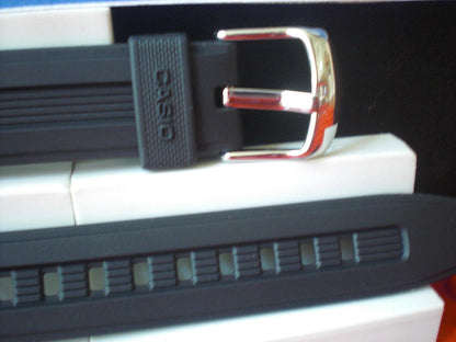 Casio watchband AQF-102 Black Resin  Steel buckle