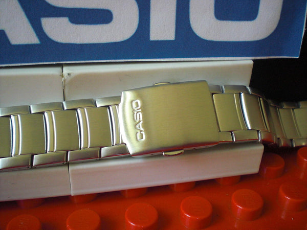 Casio watchband AMW-702 D, AMW-703 Bracelet Fishing Gear All Steel Silver Tone
