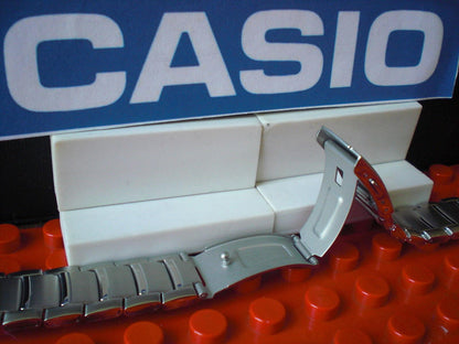 Casio Watchband AMW-702 D, AMW-703 Bracelet Fishing Gear All Steel Silver Tone