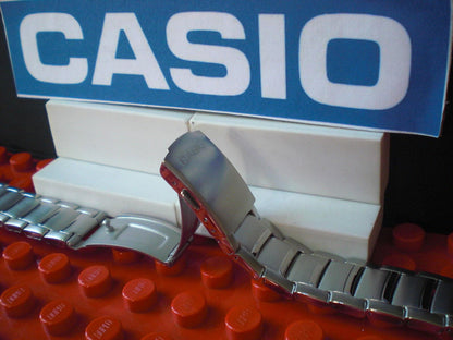 Casio Watchband AMW-702 D, AMW-703 Bracelet Fishing Gear All Steel Silver Tone