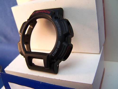 Casio Watch Parts DW-9052 & DW-9050 Shell/Bezel Black w/Red and White Lettering.
