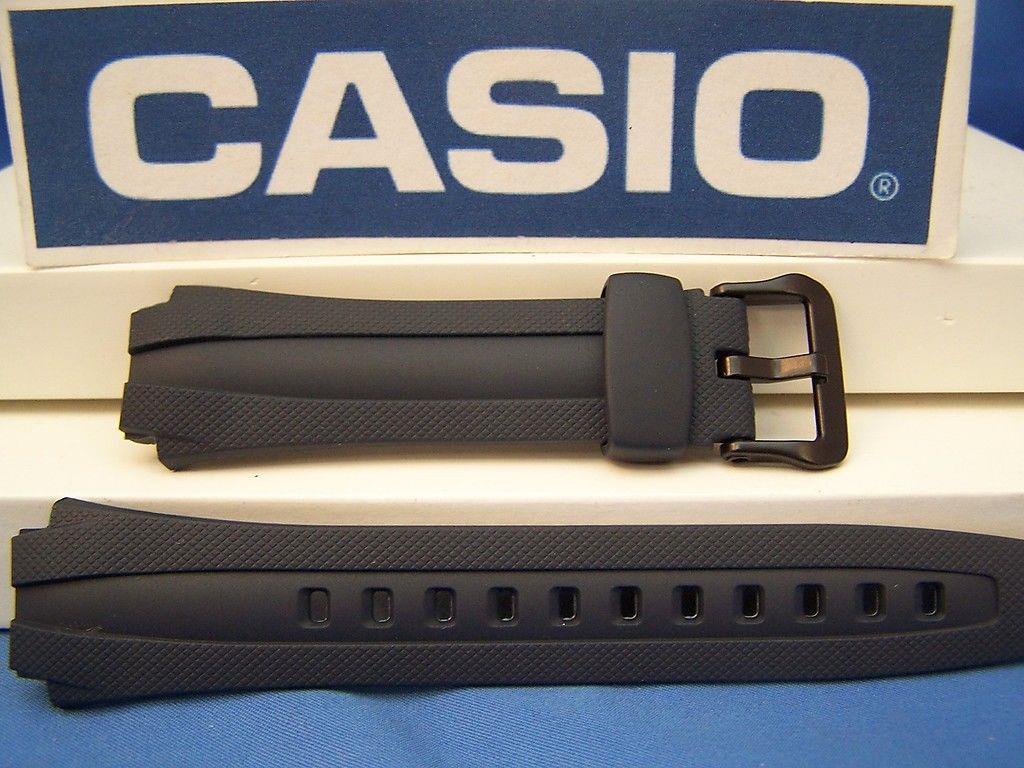 Casio watchband AQ-163 W-2, AQ-161 -2. Dark Blue Rubber . Watchband