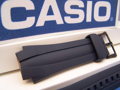 Casio watchband AQ-163 W-2, AQ-161 -2. Dark Blue Rubber . Watchband