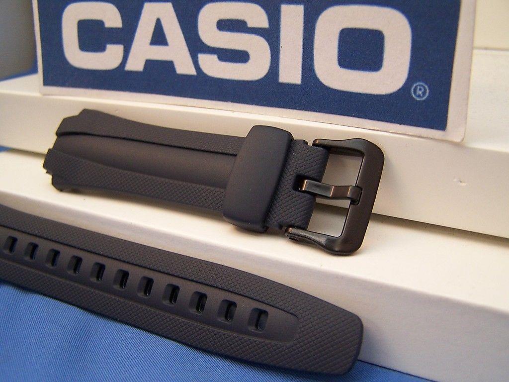 Casio watchband AQ-163 W-2, AQ-161 -2. Dark Blue Rubber . Watchband