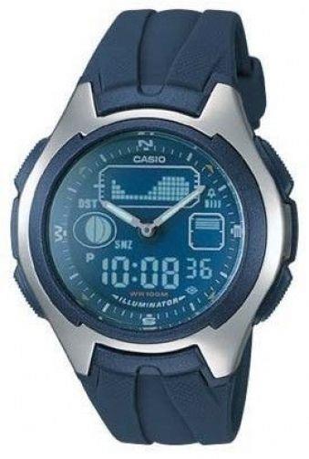 Casio watchband AQ-163 W-2, AQ-161 -2. Dark Blue Rubber . Watchband