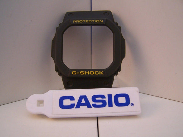 Casio Watch Parts G-5600 A-3, GW-M5600.Bezel/Shell Green w/Yellow Letter G-Shock