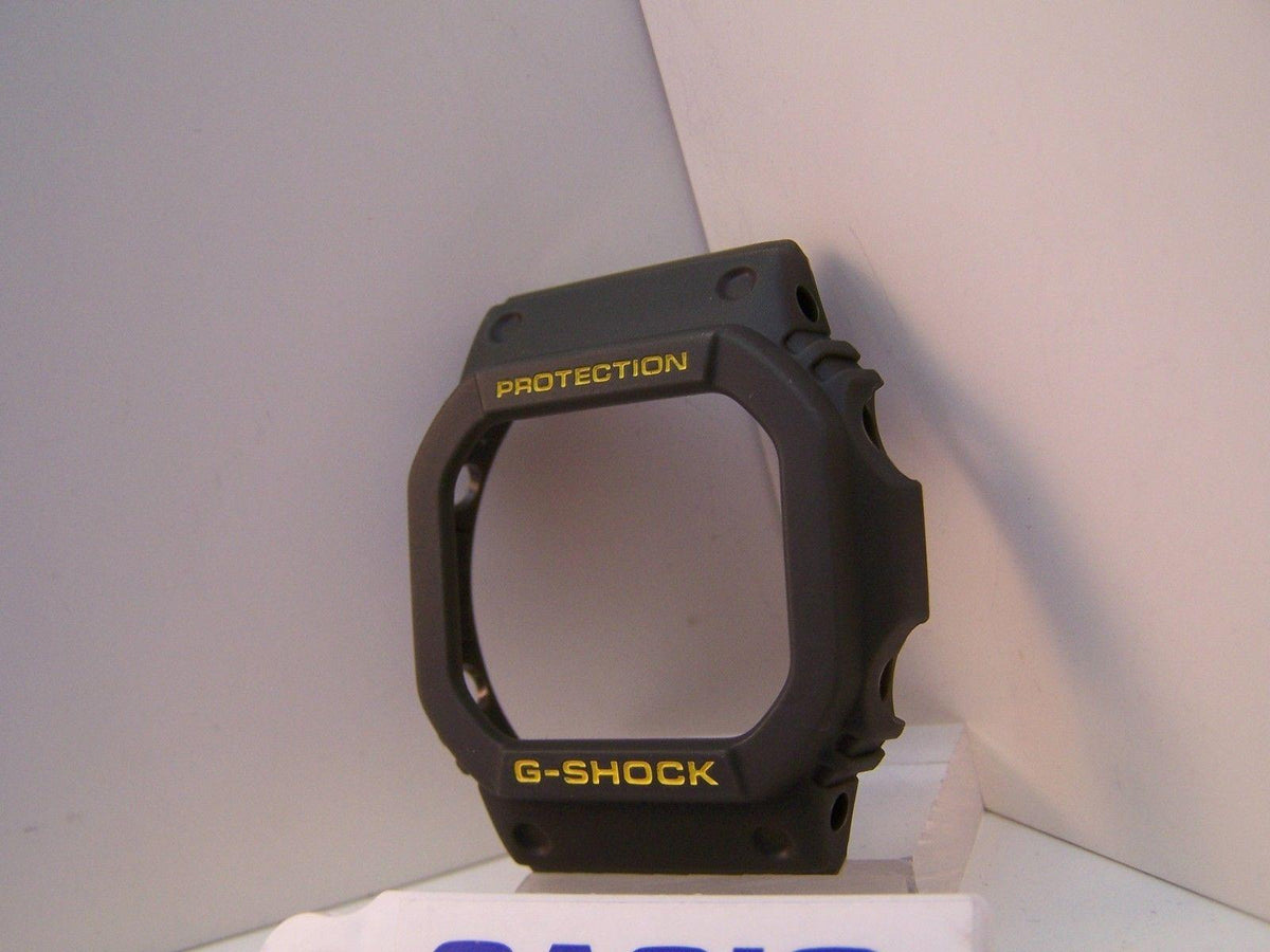 Casio Watch Parts G-5600 A-3, GW-M5600.Bezel/Shell Green w/Yellow Letter G-Shock