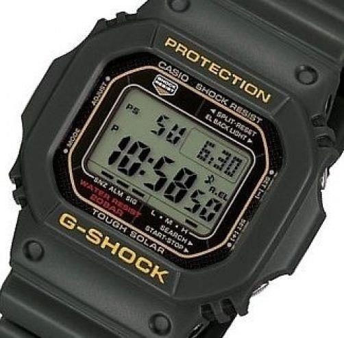 Casio Watch Parts G-5600 A-3, GW-M5600.Bezel/Shell Green w/Yellow Letter G-Shock