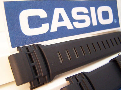 Casio Watchband PAW-5000 Pathfinder Solar Atomic Black Resin Strap. Watchband