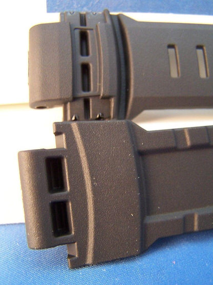 Casio Watchband PAW-5000 Pathfinder Solar Atomic Black Resin Strap. Watchband