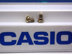 Casio Watch Parts GW-225 Bezel Screws. 7/11 Position. Gold Tone, One Pair