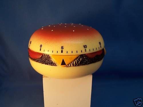 Kitchen Timer Hamburger.Twist Buns To Start.Mechanical