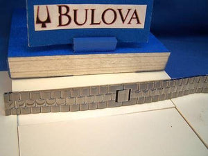 Bulova Watch Bracelet 96A10 18mm Steel Solid Link
