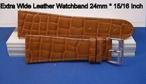 24mm Wide Tan Leather .Genuine Leather.Good Quality Watchband
