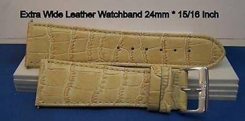 24mm Wide Bone Leather .Genuine Leather.Good Quality Watchband