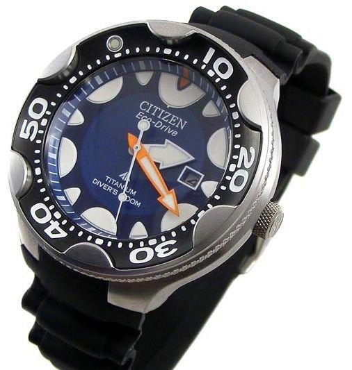 Citizen watchband BN0016. Original Pro Diver Eco-Drive Black Rubber