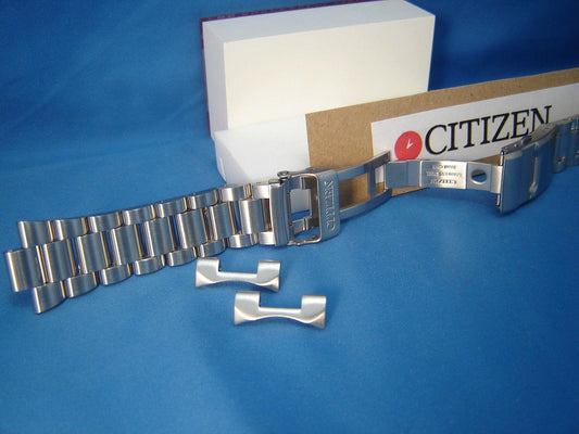 Citizen Watchband BJ7000. Bracelet All Steel Silver Color W/Push Button Buckle