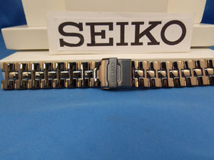Seiko WatchBand SDWF17P Black and Gold Tone Bracelet w/Fold Safety Clasp buckle