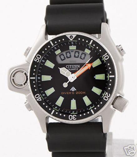 Citizen Watchband Aqualand 24mm Printed Band Register in Meters Steel buckle