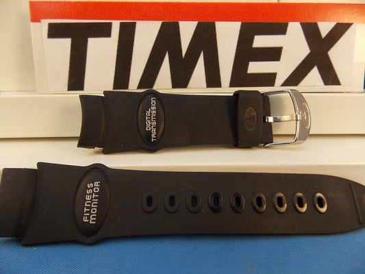 Timex watchband Fitness Monitor Digital Transmission Black Rub  - Last One