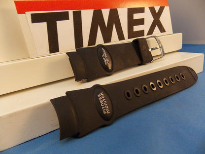 Timex watchband Fitness Monitor Digital Transmission Black Rub  - Last One