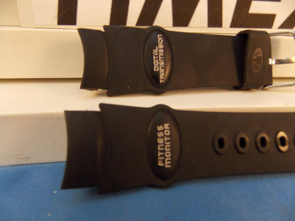 Timex watchband Fitness Monitor Digital Transmission Black Rub  - Last One
