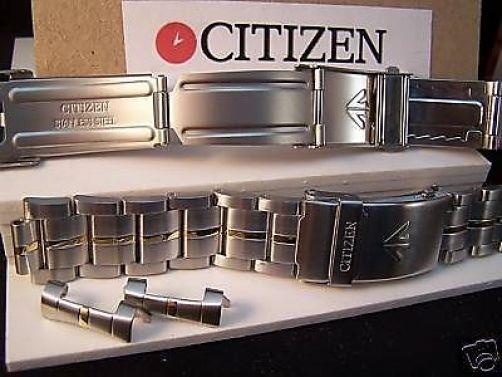 Citizen Watchband Promaster Bracelet 2 Tn 20mm Wide w/Push Button Length Extend