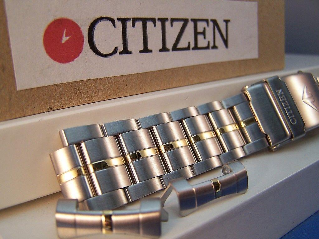 Citizen Watchband Promaster Bracelet 2 Tn 20mm Wide w/Push Button Length Extend