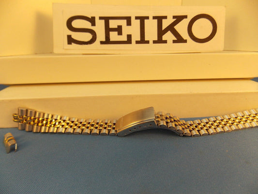 Seiko WatchBand SYD096, SWZ120, SWZ054. 2tone Ladies Bracelet 13mm Wide
