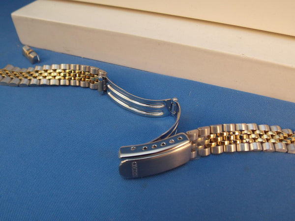 Seiko WatchBand SYD096, SWZ120, SWZ054. 2tone Ladies Bracelet 13mm Wide