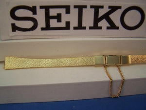 Seiko WatchBand SXFL04 Ladies Gold Tone Bracelet With Safety Chain