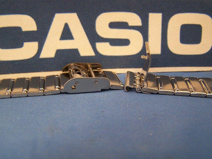 Casio Watchband DBC-1500 B Steel Two Piece Snap Bracelet 22mm Fits Databank