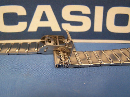 Casio Watchband DBC-1500 B Steel Two Piece Snap Bracelet 22mm Fits Databank
