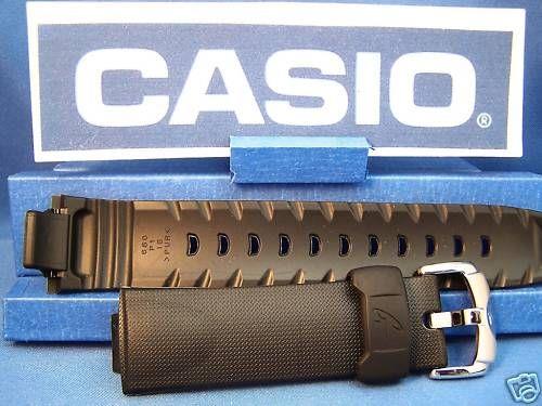 Casio Watchband GW-1300 and GW-1310. Black Resin G-Shock Strap