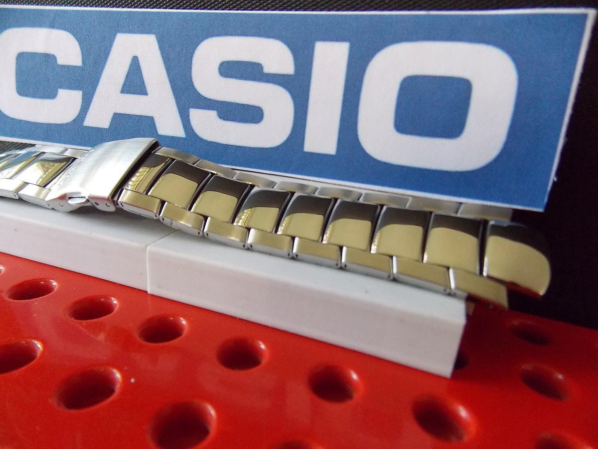 Casio Watchband EFA-110 D Edifice Bracelet Silver Tone Stainless Steel w/ Pins