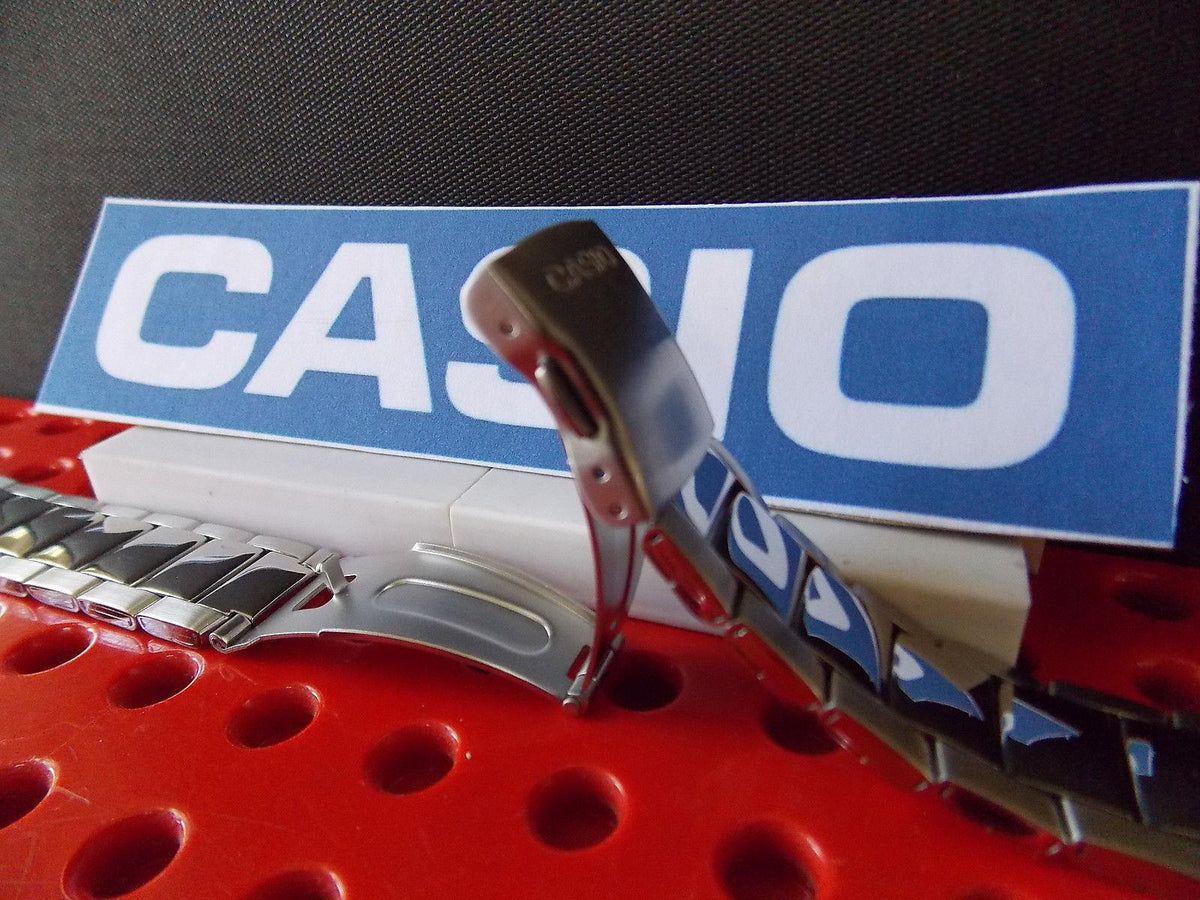 Casio Watchband EFA-110 D Edifice Bracelet Silver Tone Stainless Steel w/ Pins