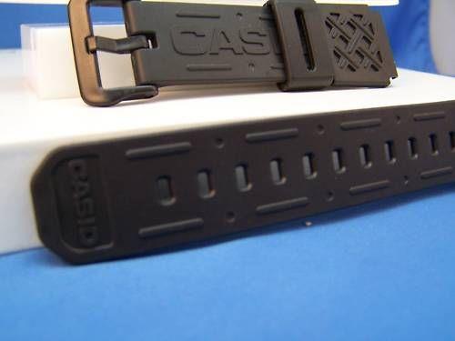 Casio watchband AW 42 Black Resin . Watchband