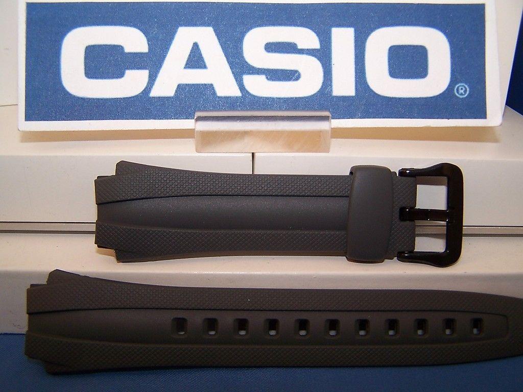 Casio watchband AQ-160 W-7 Gray Rubber . Also fits AQ-163