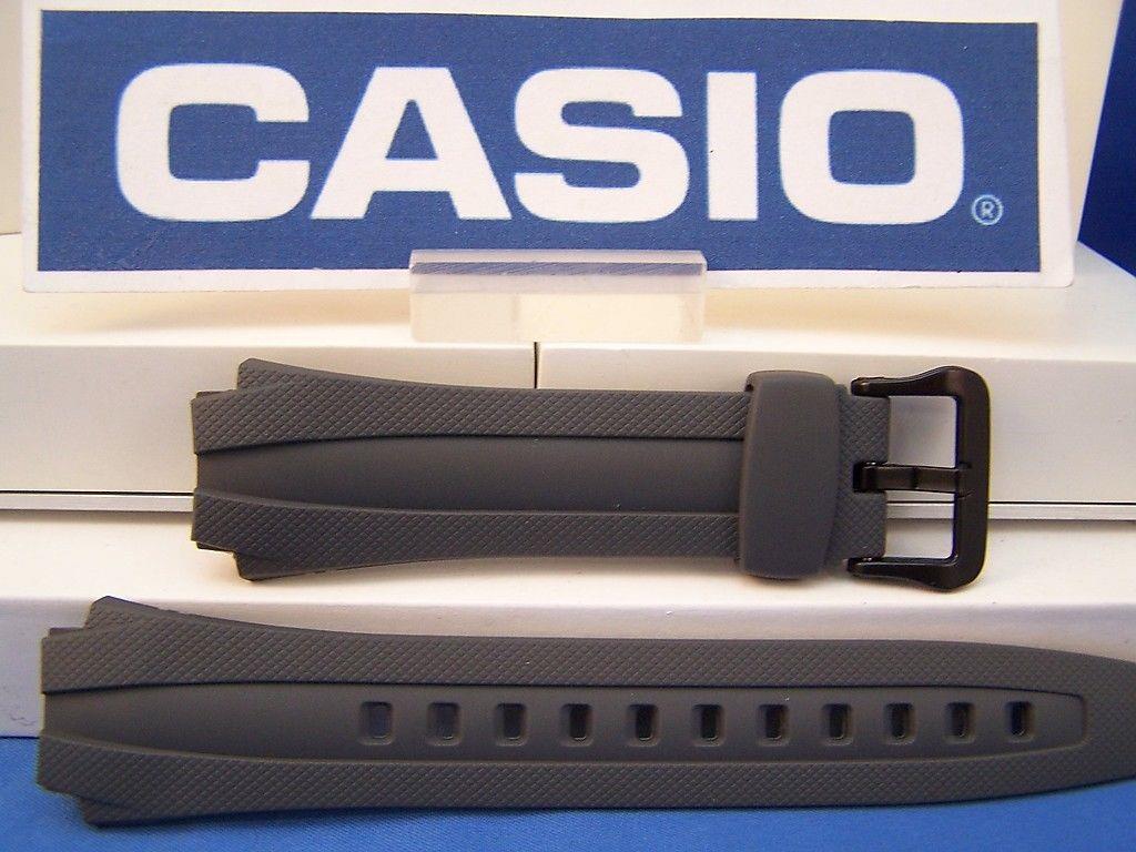 Casio watchband AQ-160 W-7 Gray Rubber . Also fits AQ-163