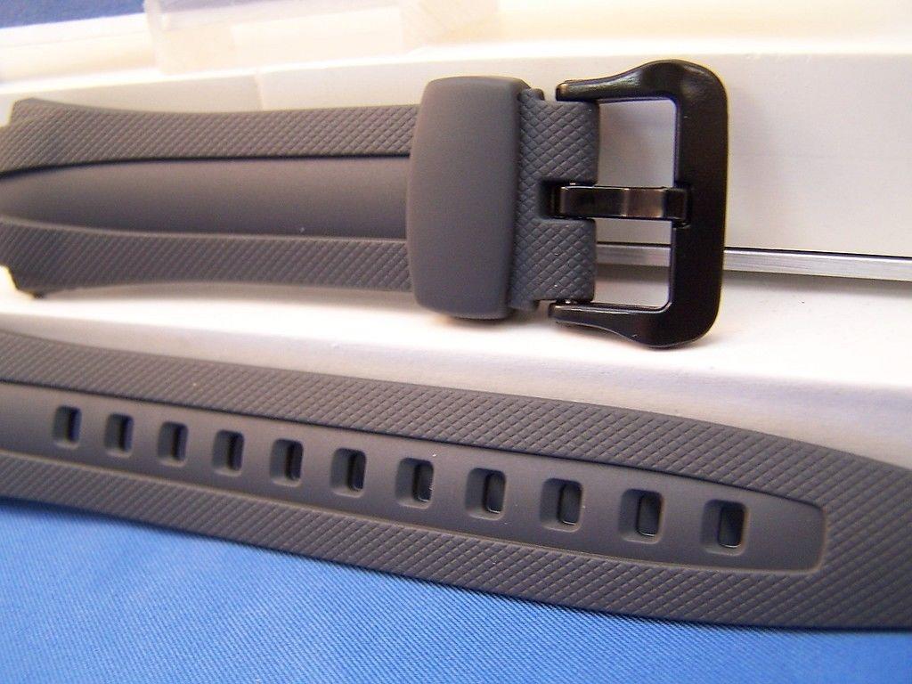 Casio watchband AQ-160 W-7 Gray Rubber . Also fits AQ-163